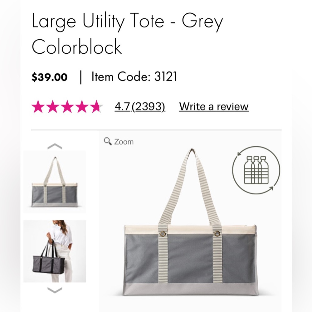 NEW THIRTY ONE LARGE UTILITY TOTE